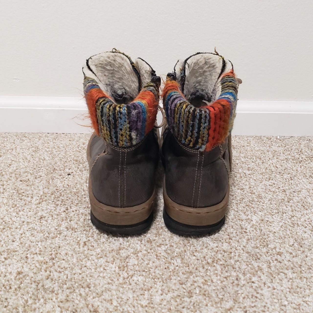 rieker lace up boots