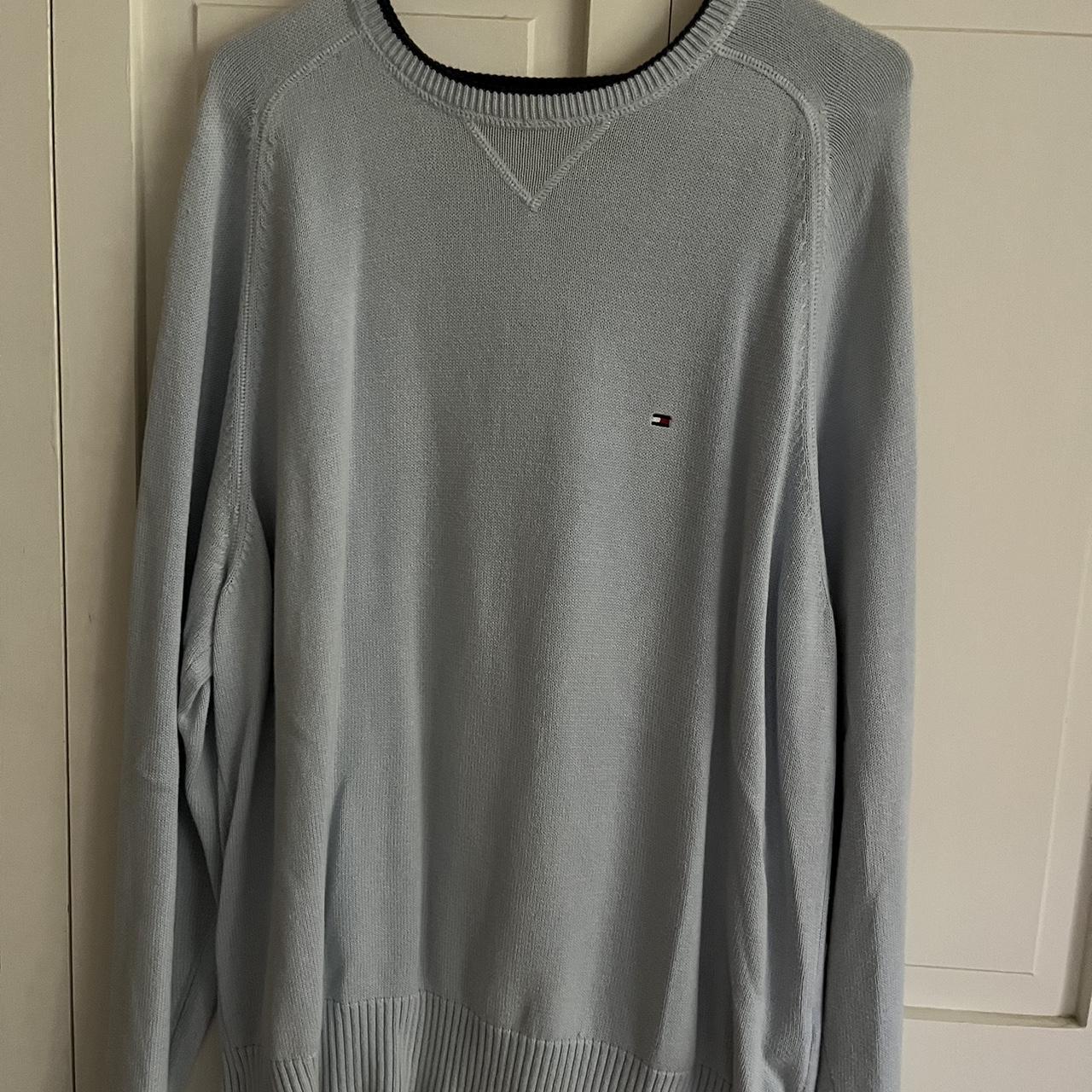 Tommy Hilfiger light blue sweater - Depop