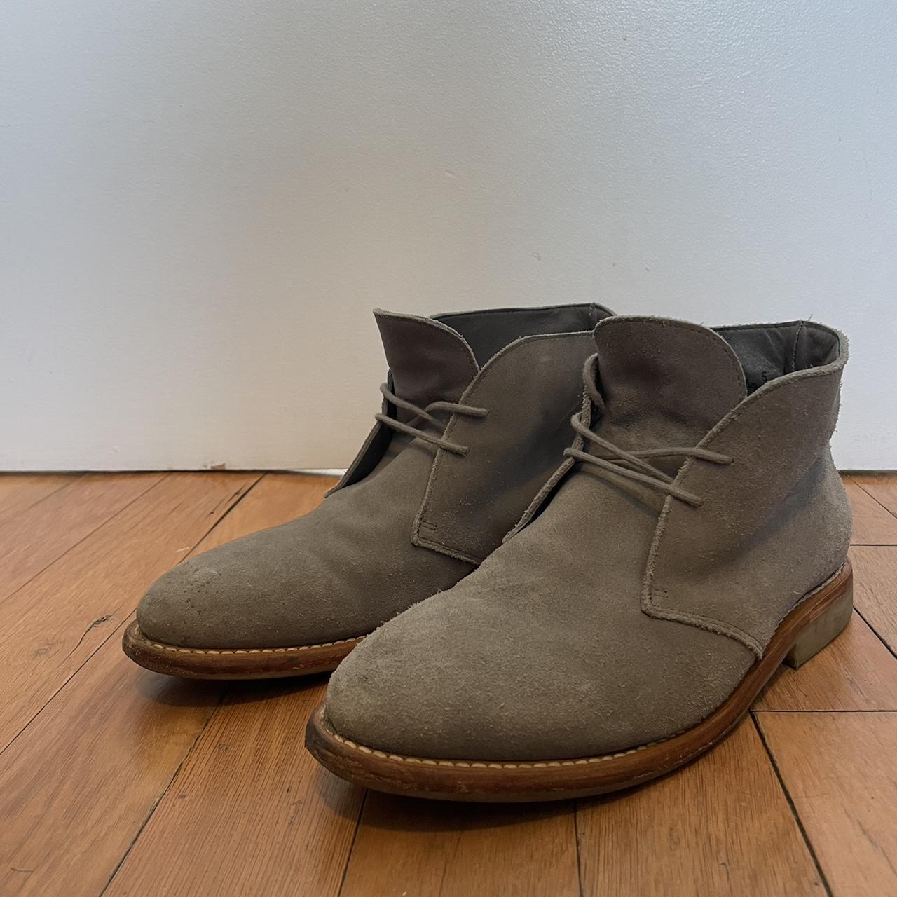 Men's Grey Boots Depop
