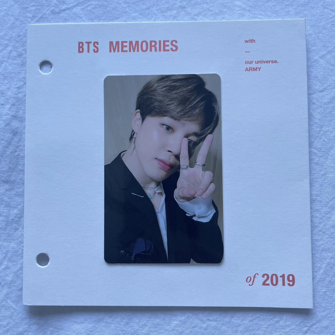 bts jimin memories 2019 blu-ray photocard -... - Depop