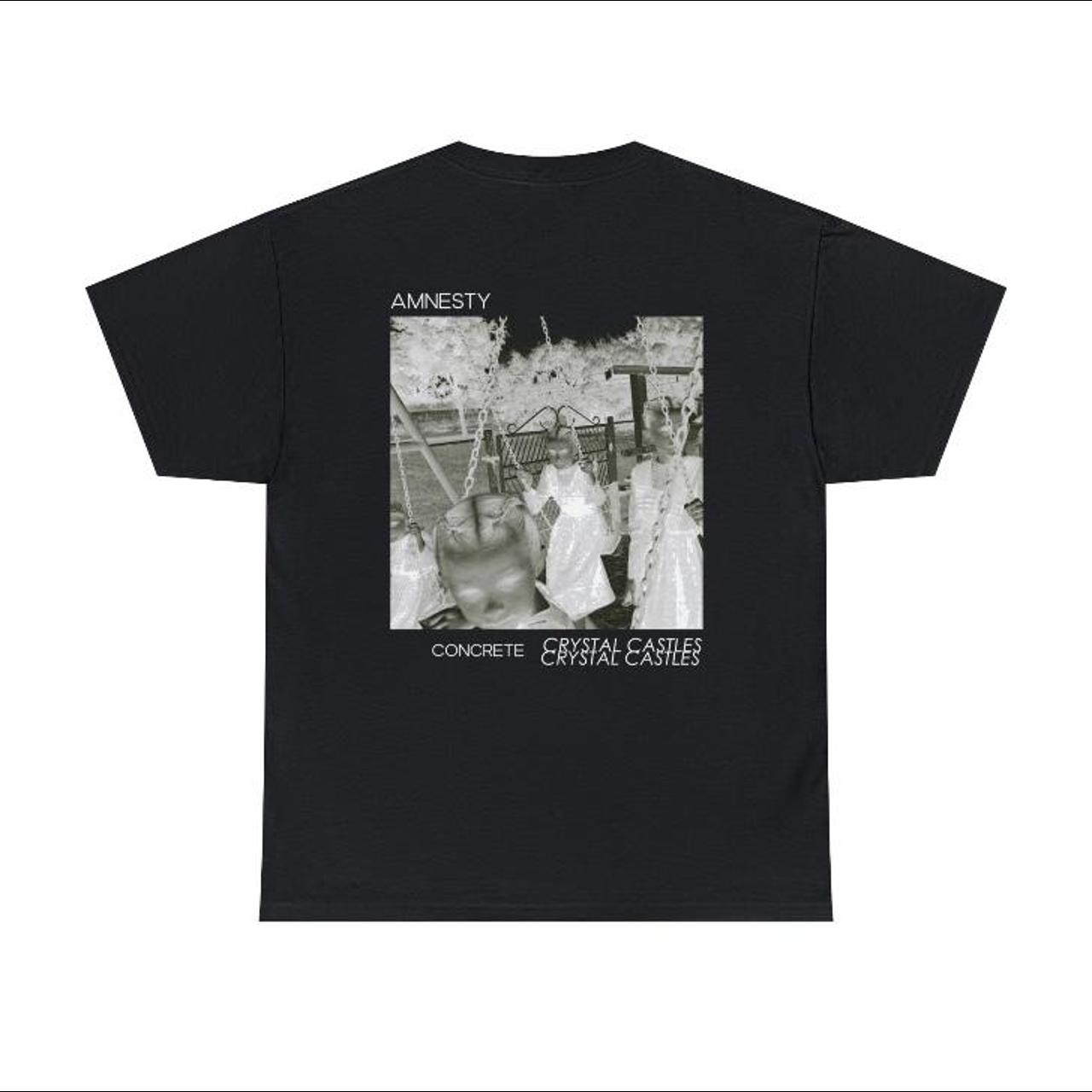 CRYSTAL CASTLES - CONCRETE T SHIRT OG DESIGN... - Depop