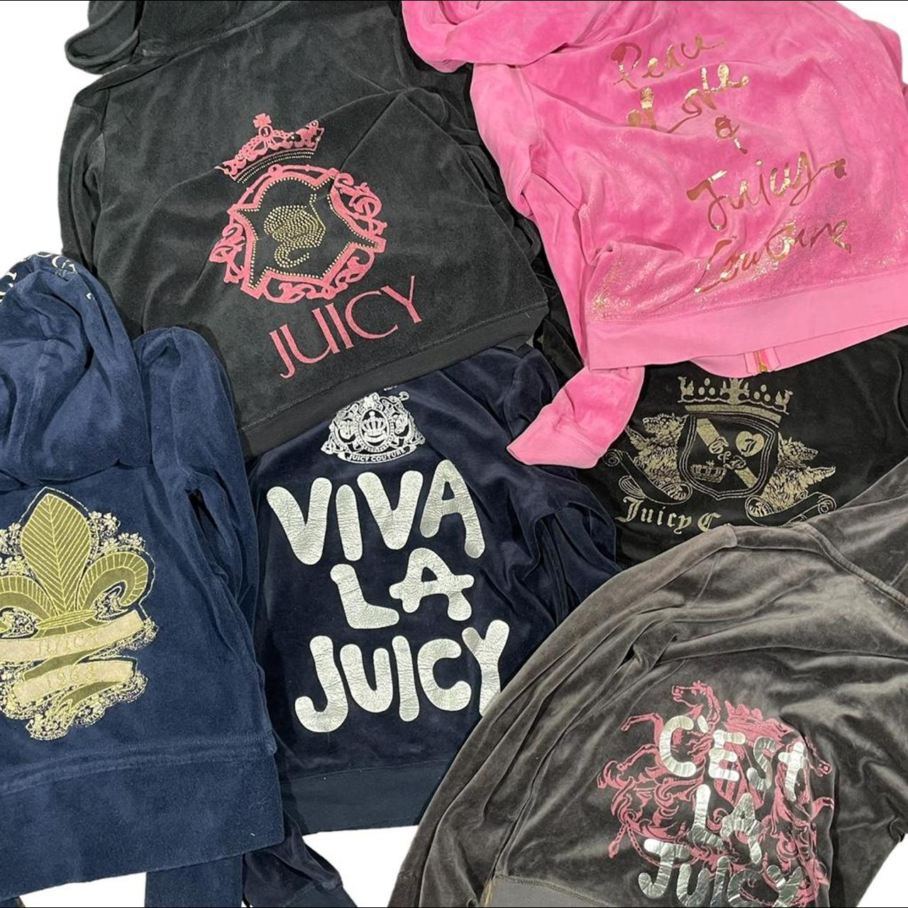 Vintage Y2K Juicy Couture tracksuit hoodies drop... - Depop