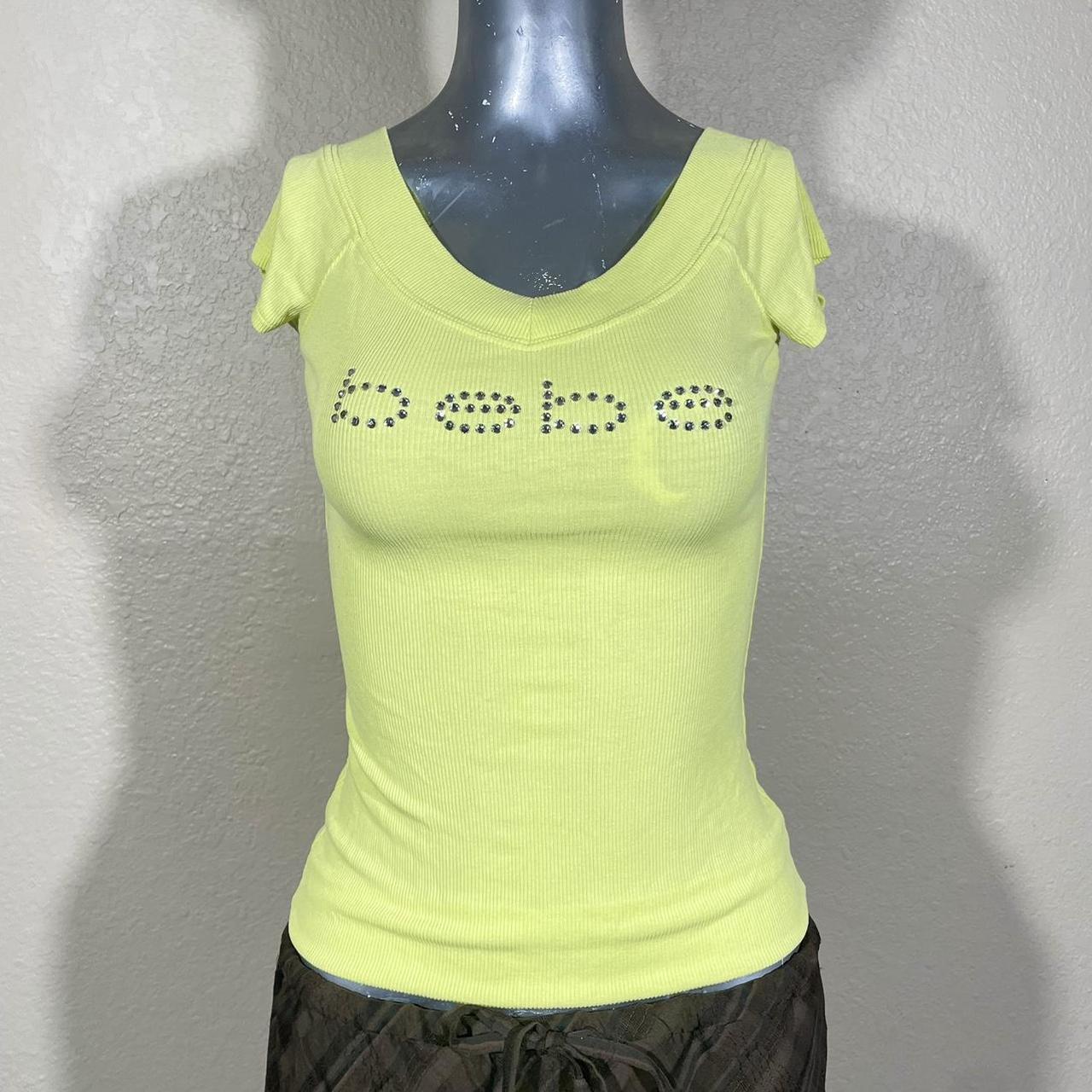 Vintage Bebe rhinestone top Vintage Y2K Bebe... Depop