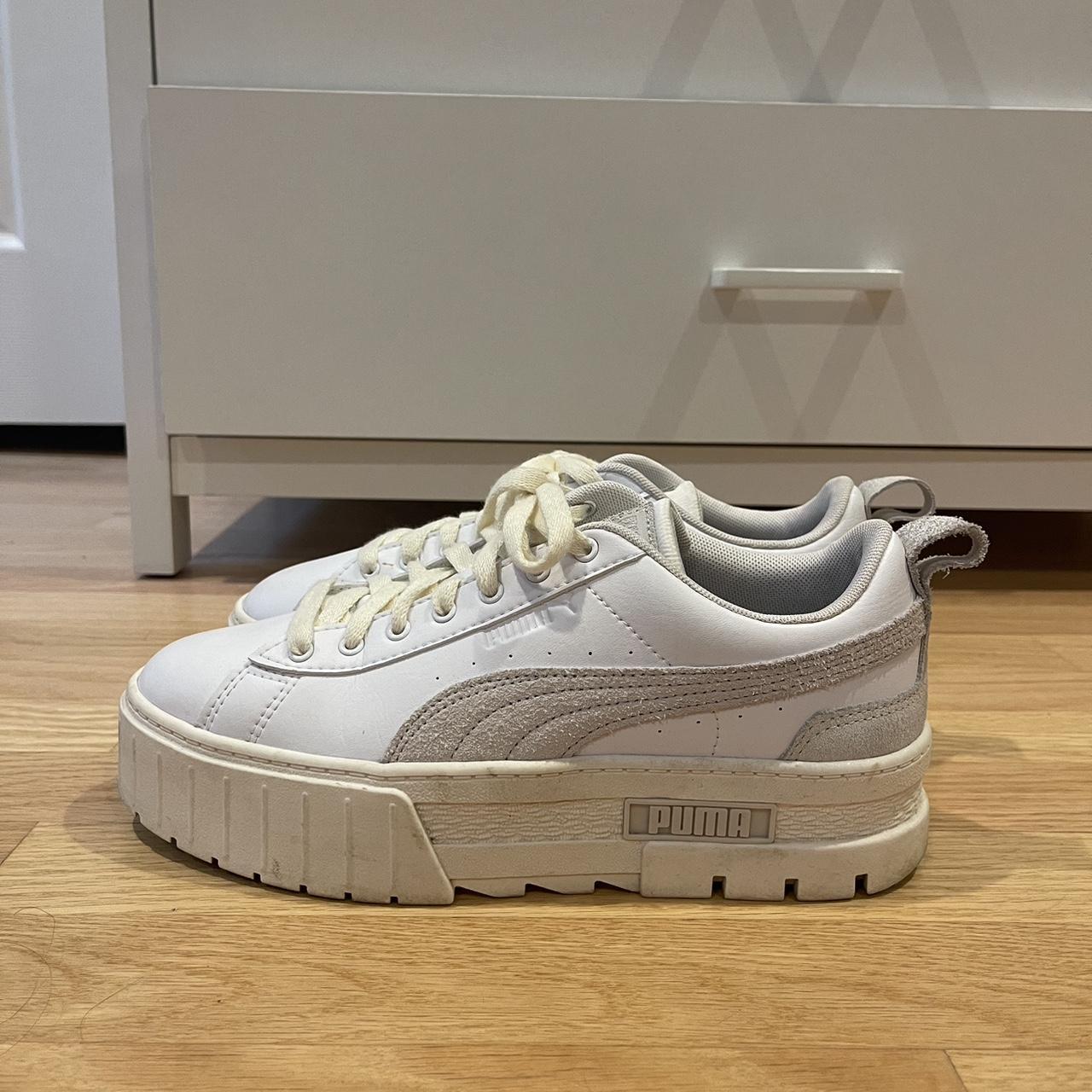 Puma all white platform on sale