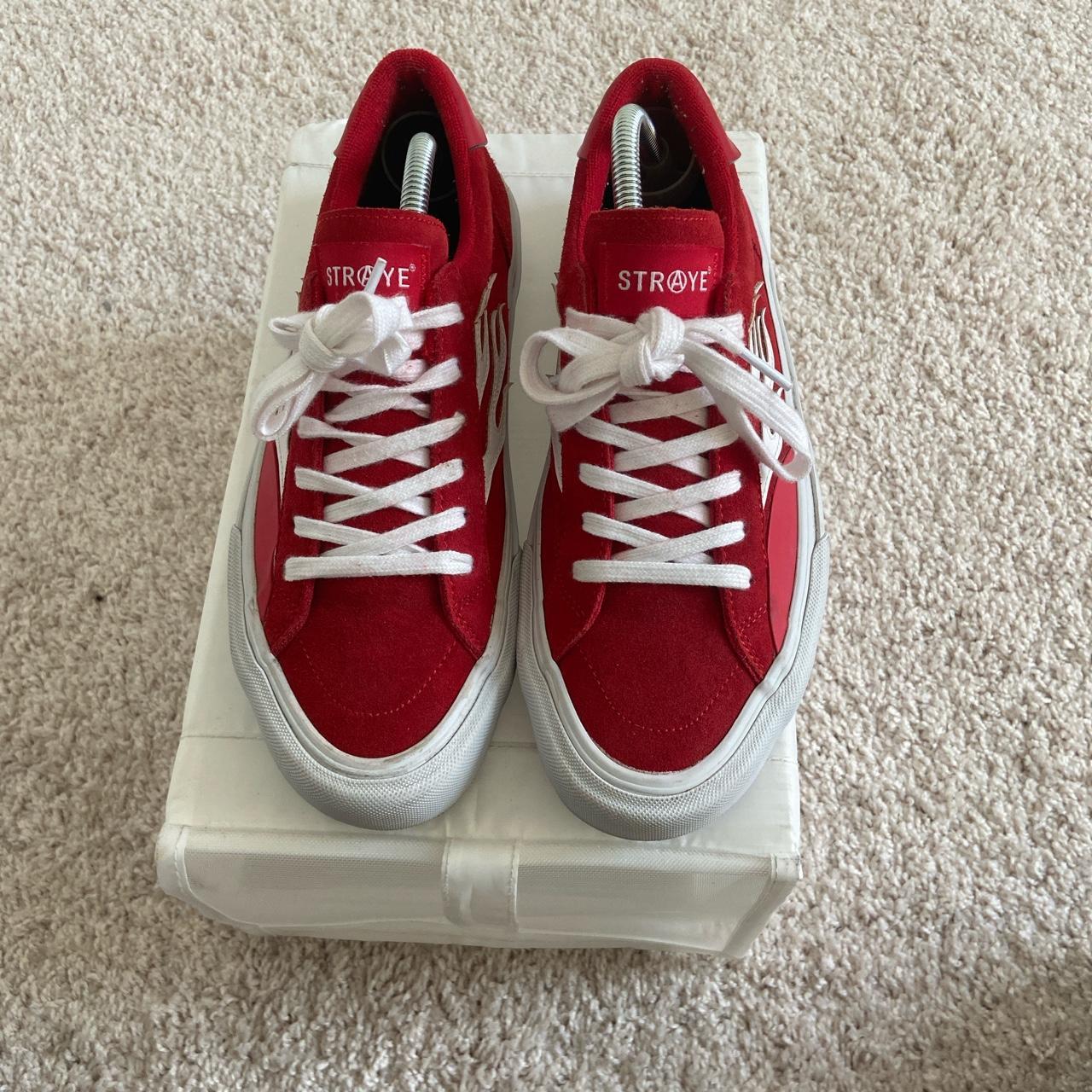 STRAYE Men's Red Trainers | Depop