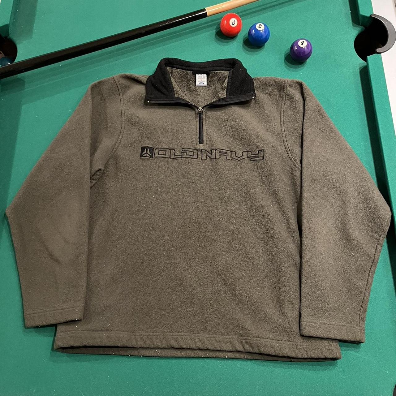 Y2k grunge old navy quarter zip fleece jacket Depop