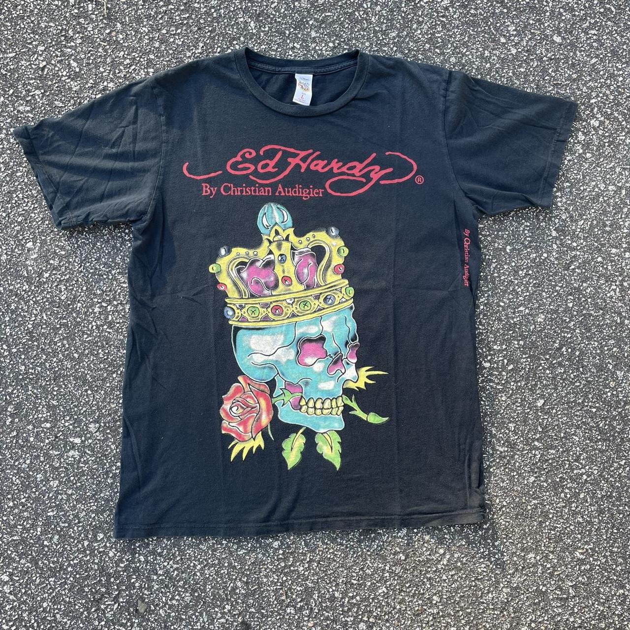 Vintage Ed Hardy By Christian Audigier “Skull &... - Depop