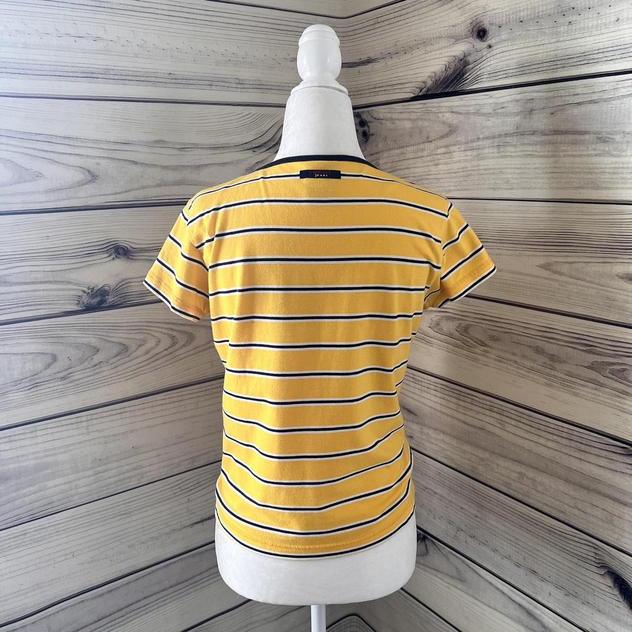 Vintage Tommy Hilfiger Tommy Jeans Yellow Striped... Depop