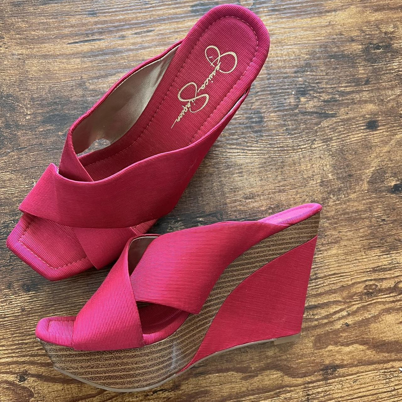 Jessica simpson hot sale pink wedges