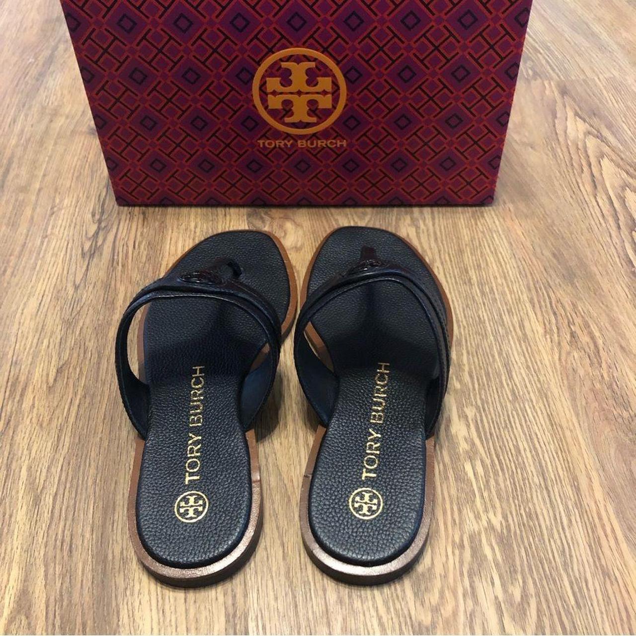 Authentic TORY BURCH Sandals thong flat Shoes... - Depop