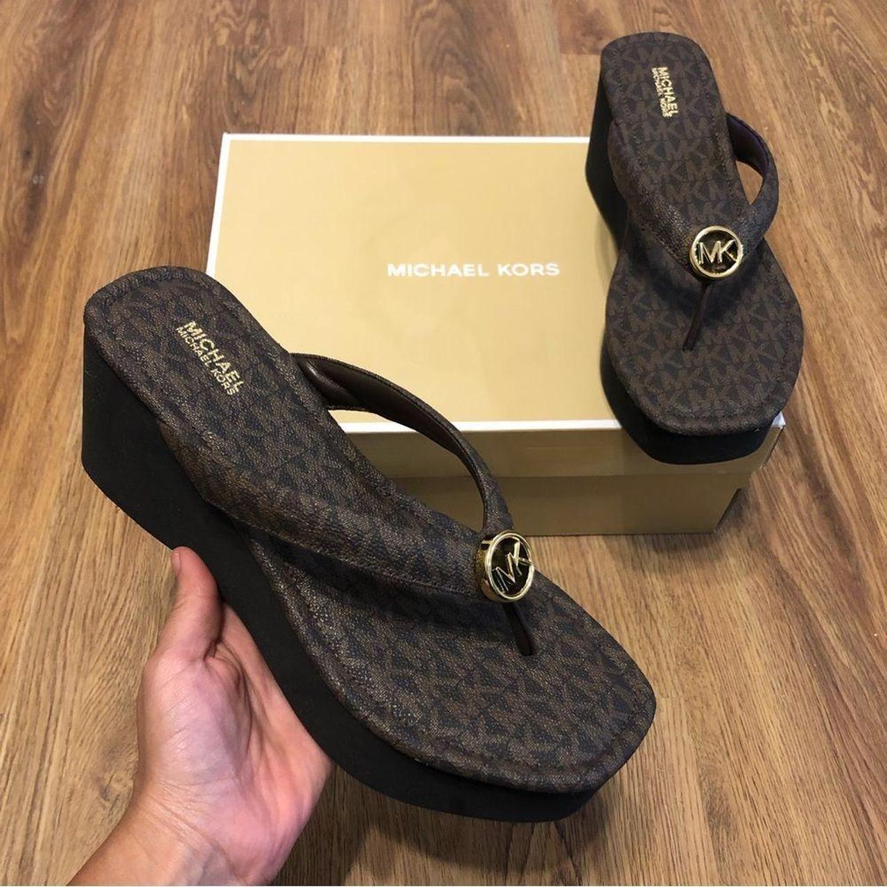 michael kors flora wedge
