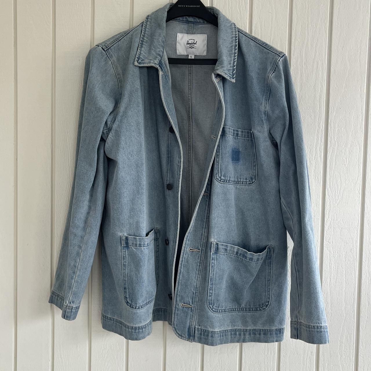 Herschel denim chore jacket. Size L. Lightly worn... Depop