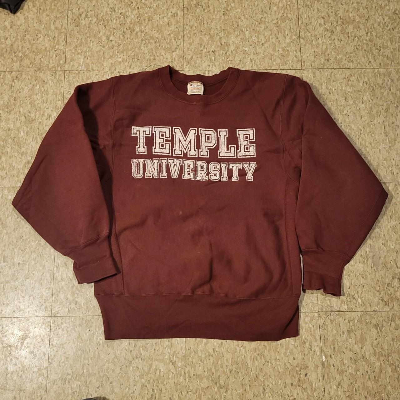 Men's Burgundy And White Sweatshirt | Depop