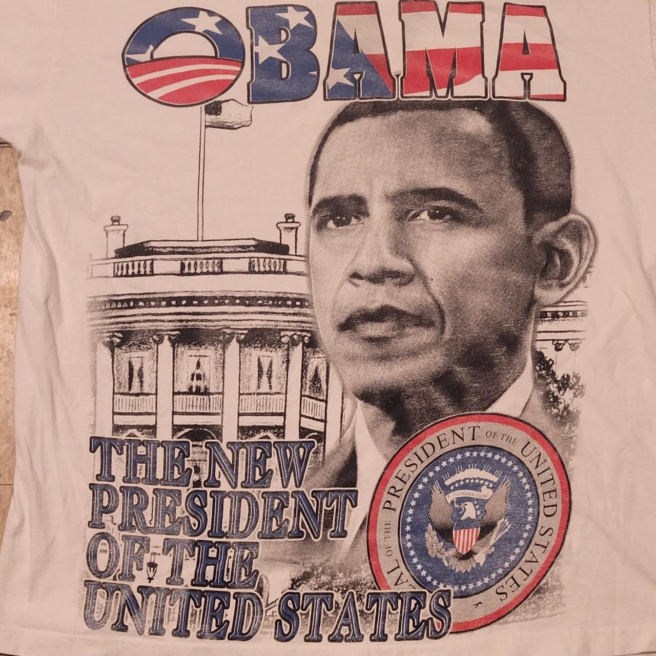 Vintage Y2K 2008 Barack Obama All Over Print New on sale President Black History AOP XL