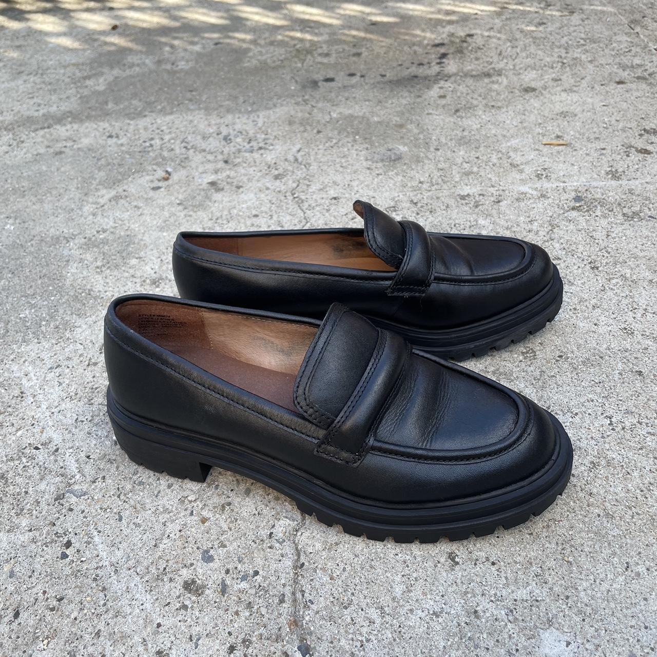 Chunky black loafers from Madewell Stunning... - Depop