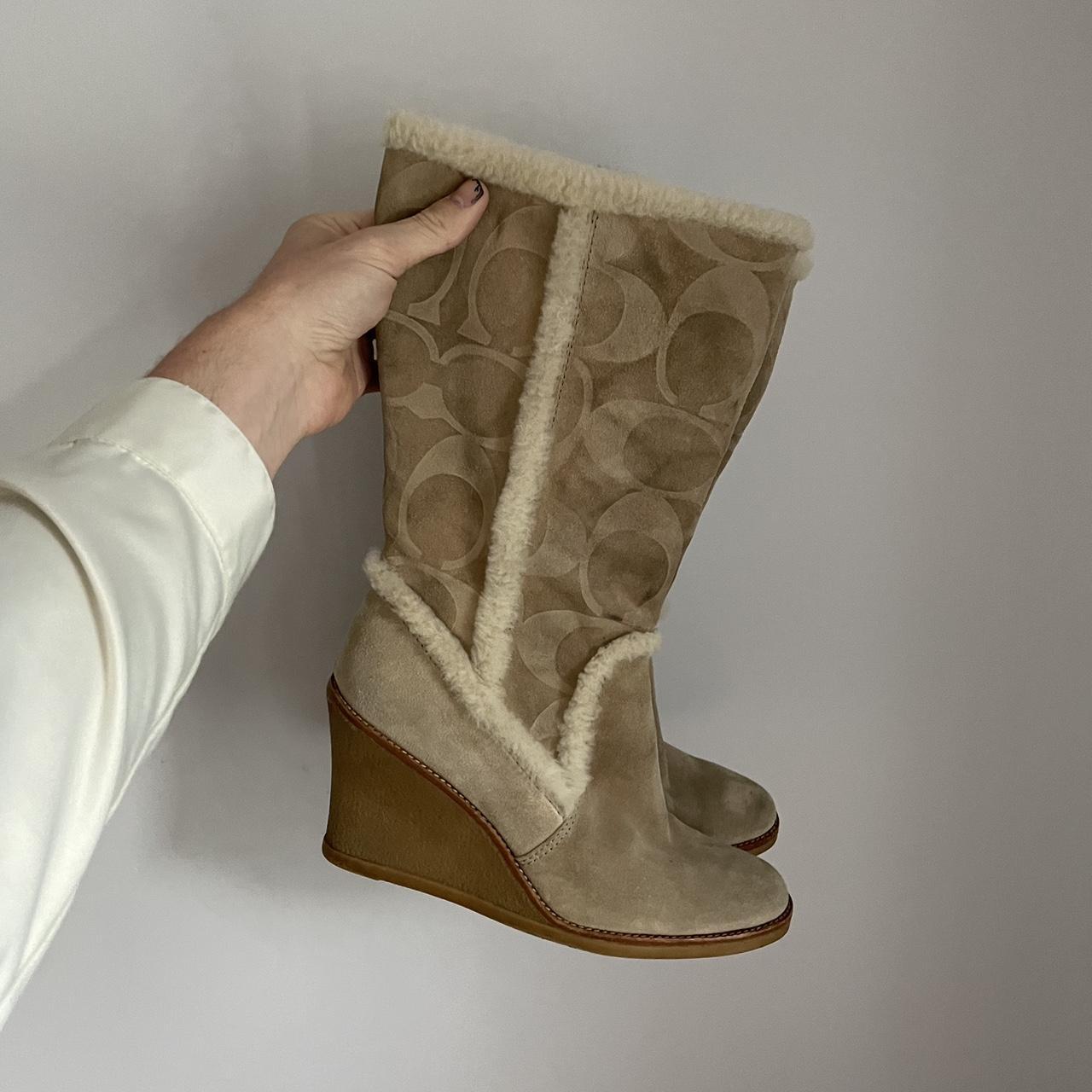 Sherpa wedge outlet booties