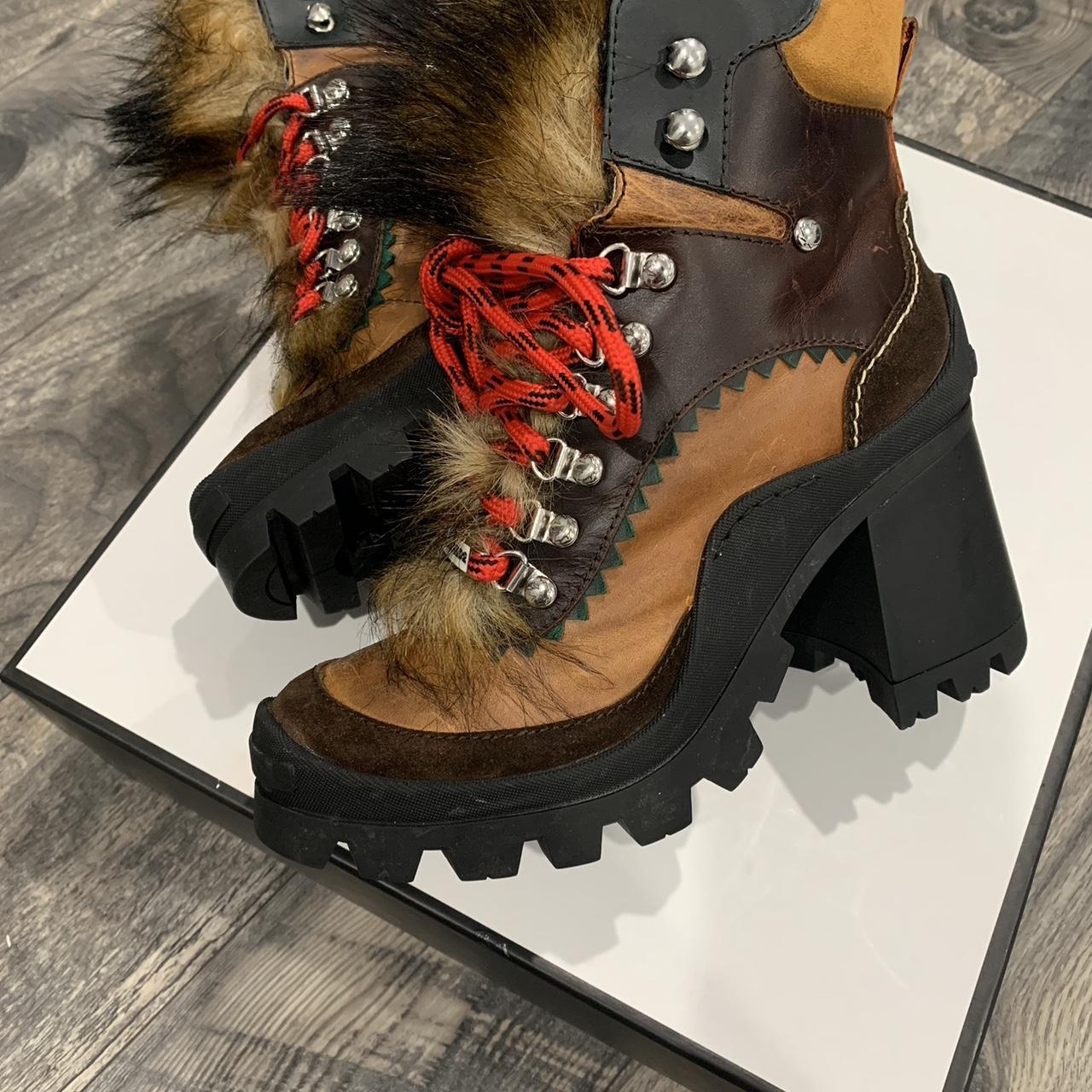 DSQUARED2 FUR HIKER BOOTIES