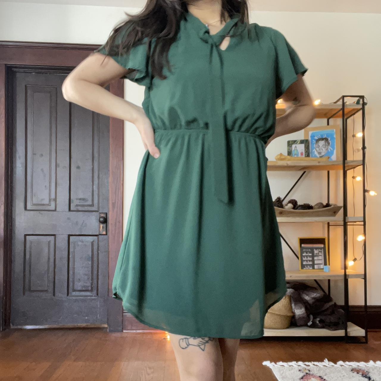 Monteau green outlet dress