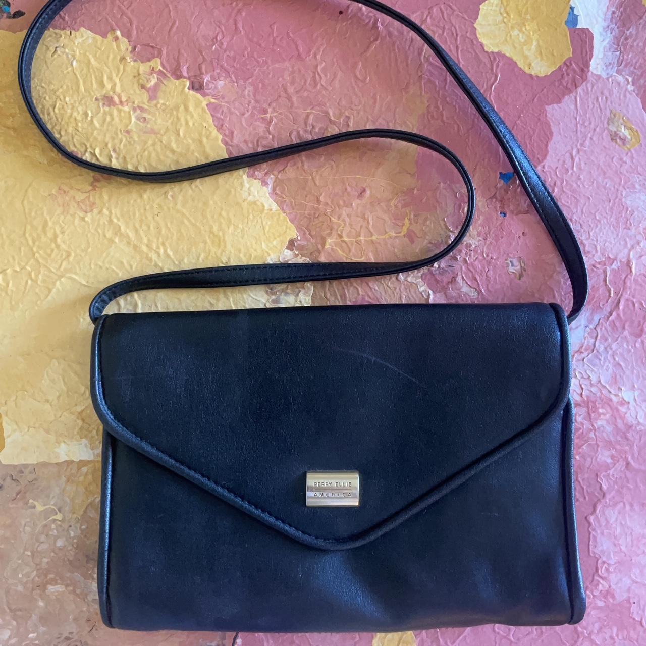 Perry Ellis Portfolio Handbag Nylon Shoulder bag Purse in Brown | eBay