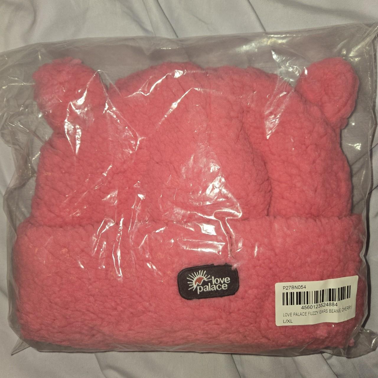 新品 PALACE LOVE PALACE FUZZY EARS BEANIE Palace Love Fuzzy Ears Beanie Cherry Men's - FW24 - US