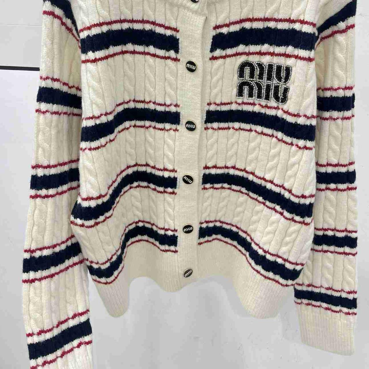 Miu Miu Women's Cardigan - White/Multi - M – Miu … - image 4