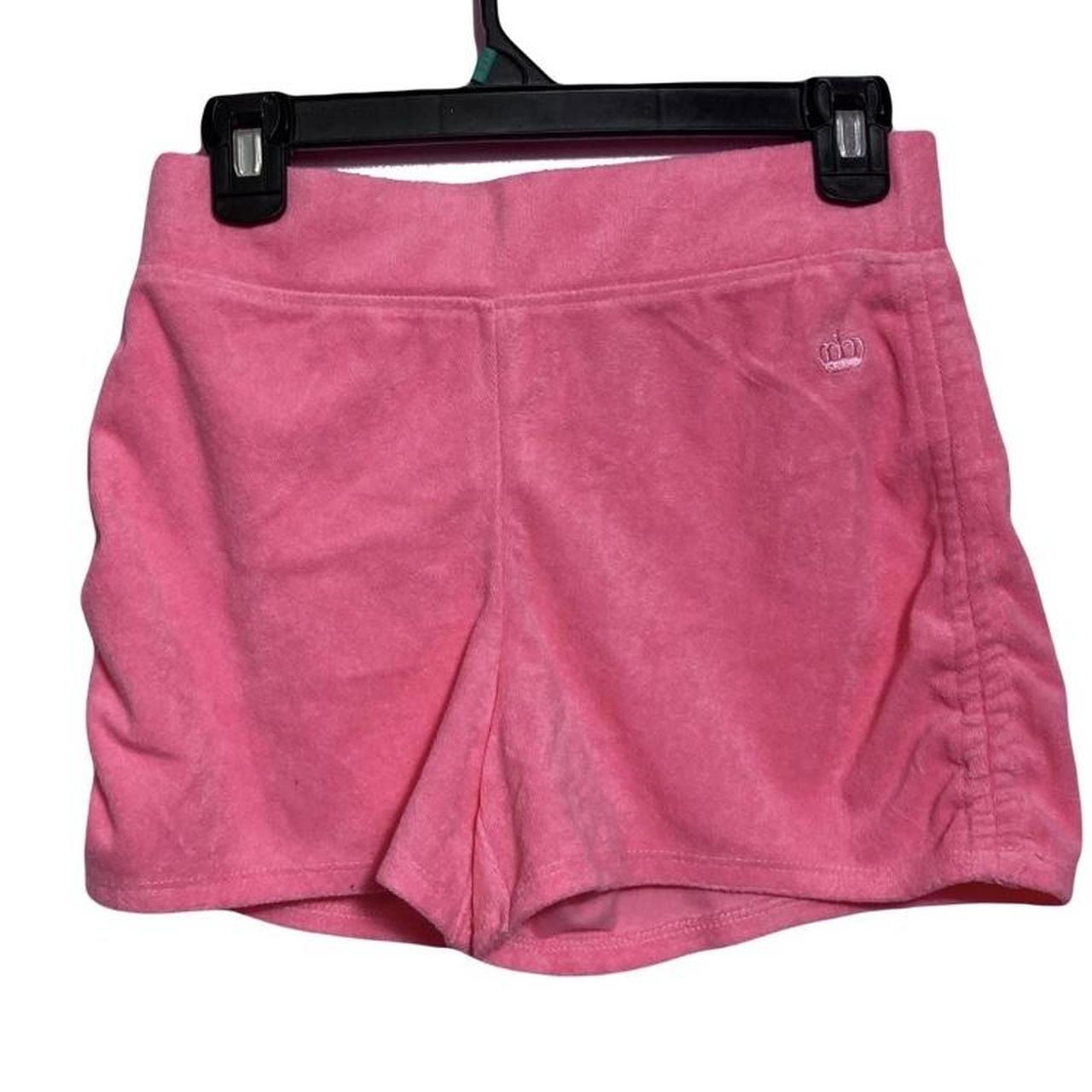 Pink Juicy Couture Shorts Crown embroidered logo