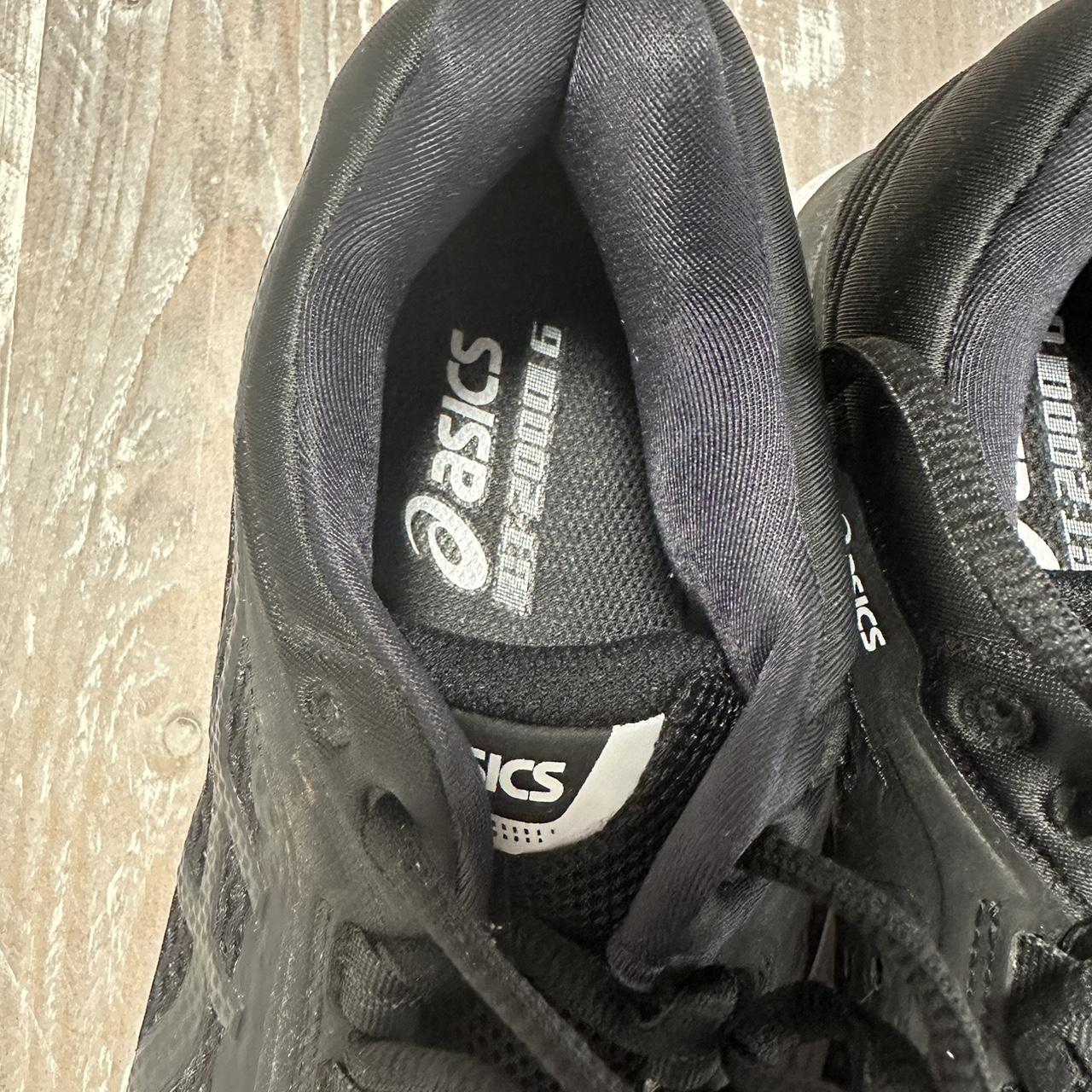 Black ASICS Running Shoes US 7.5 UK 39 sizing. Depop