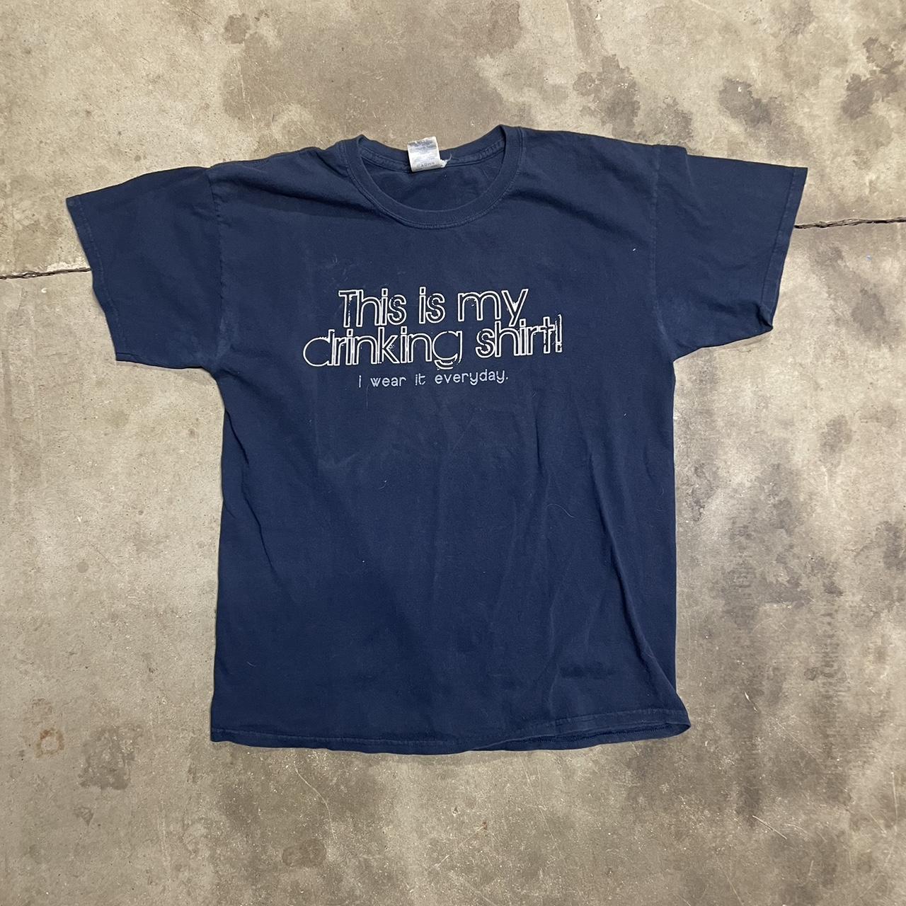 Vintage Men's T-Shirt - Navy - L