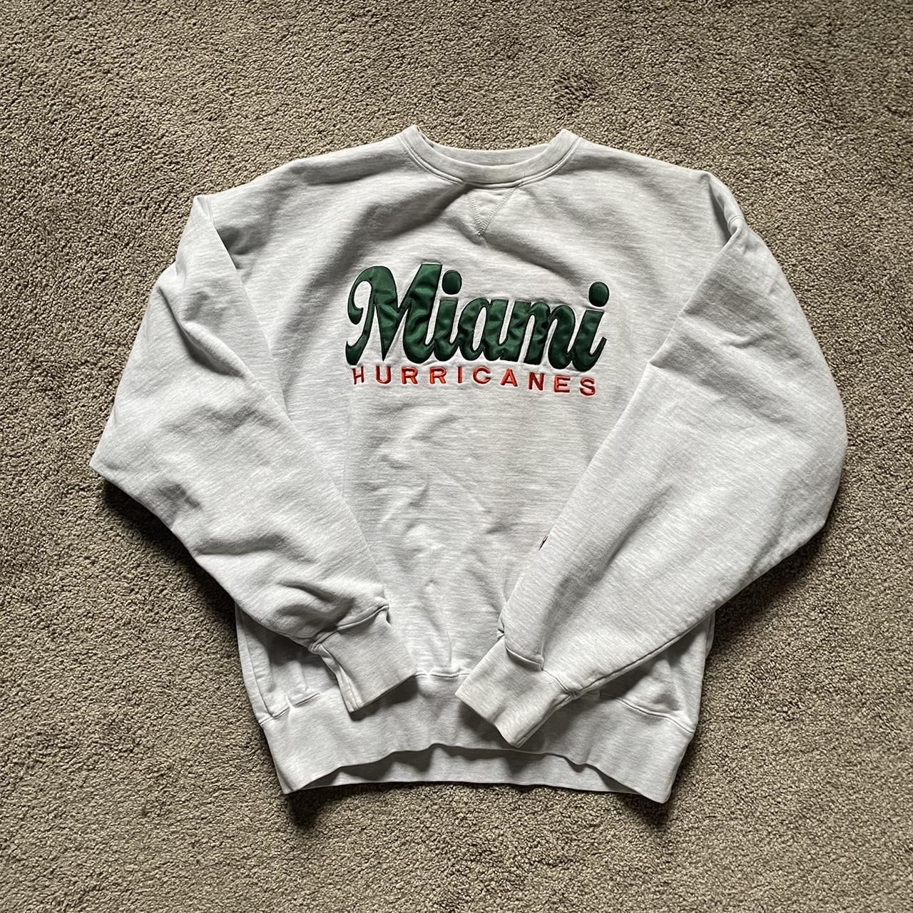 vintage 90s university of miami hurricanes... - Depop