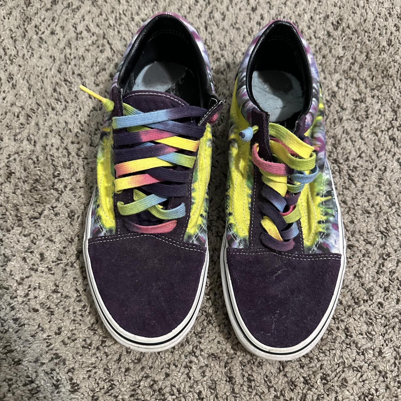 Mens vans tie dye shoes hotsell