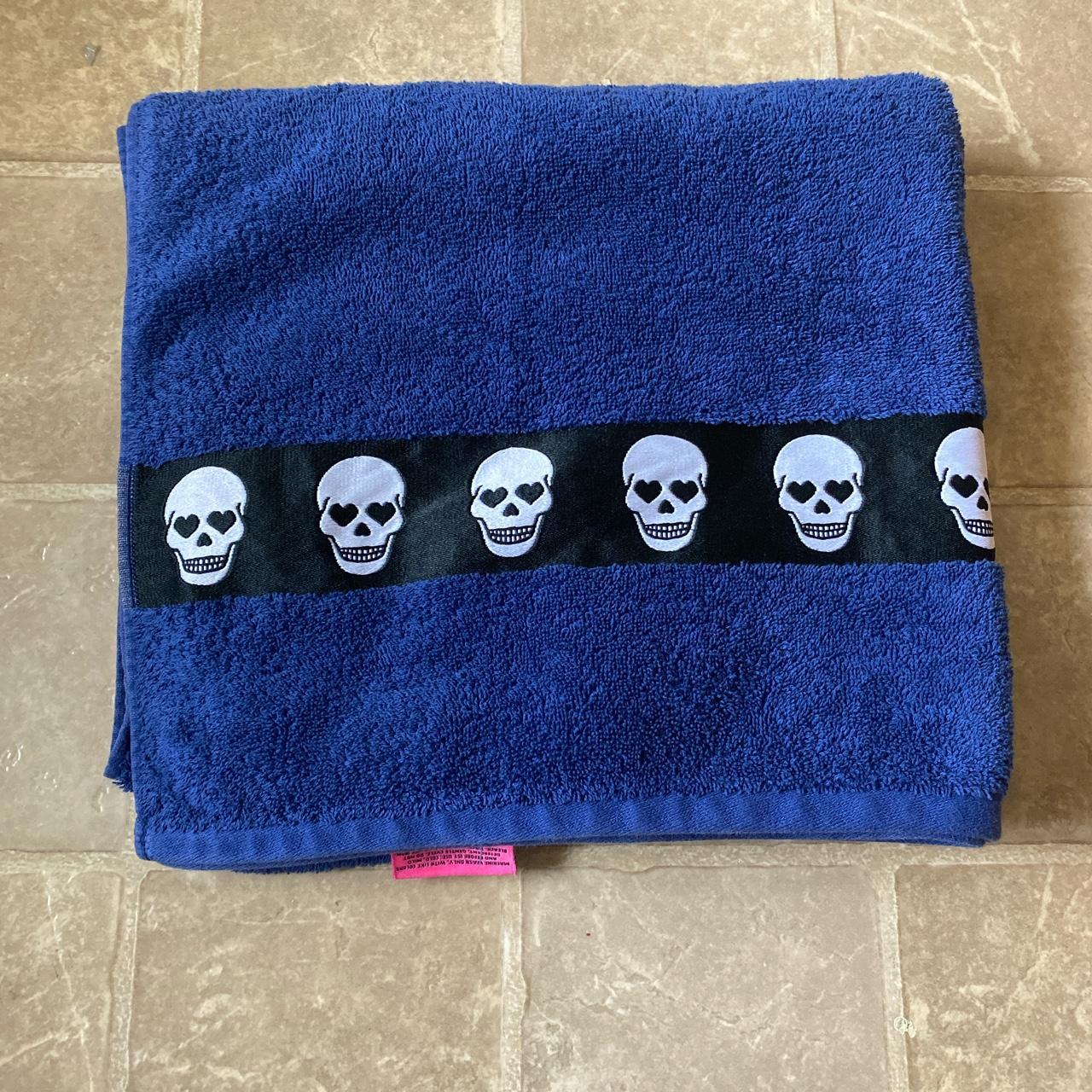 Betsey Johnson Blue and White Bathandbody Depop