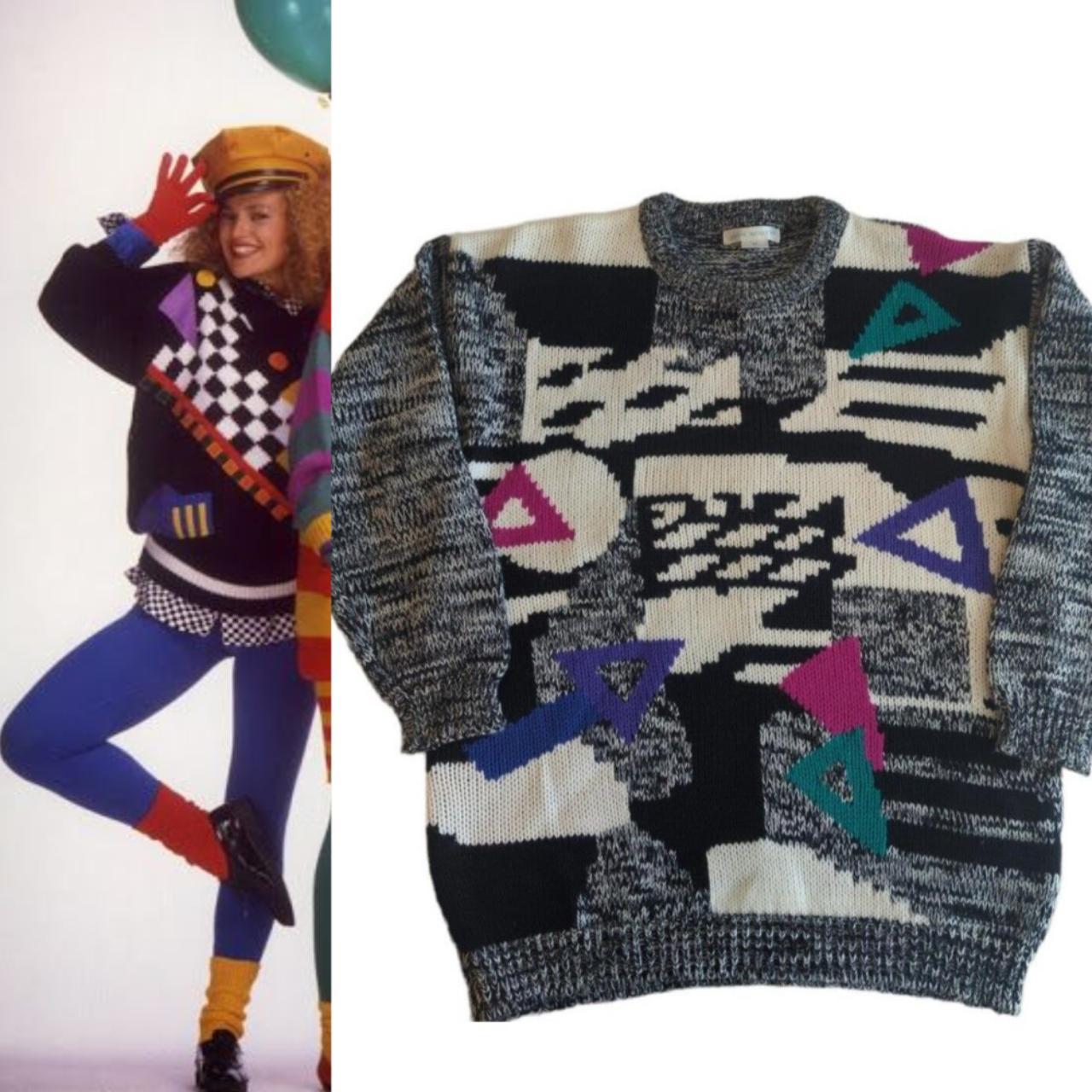 Colorful on sale 80s sweaters