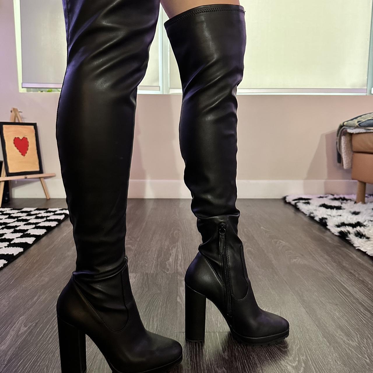 aldo knee high leather boots
