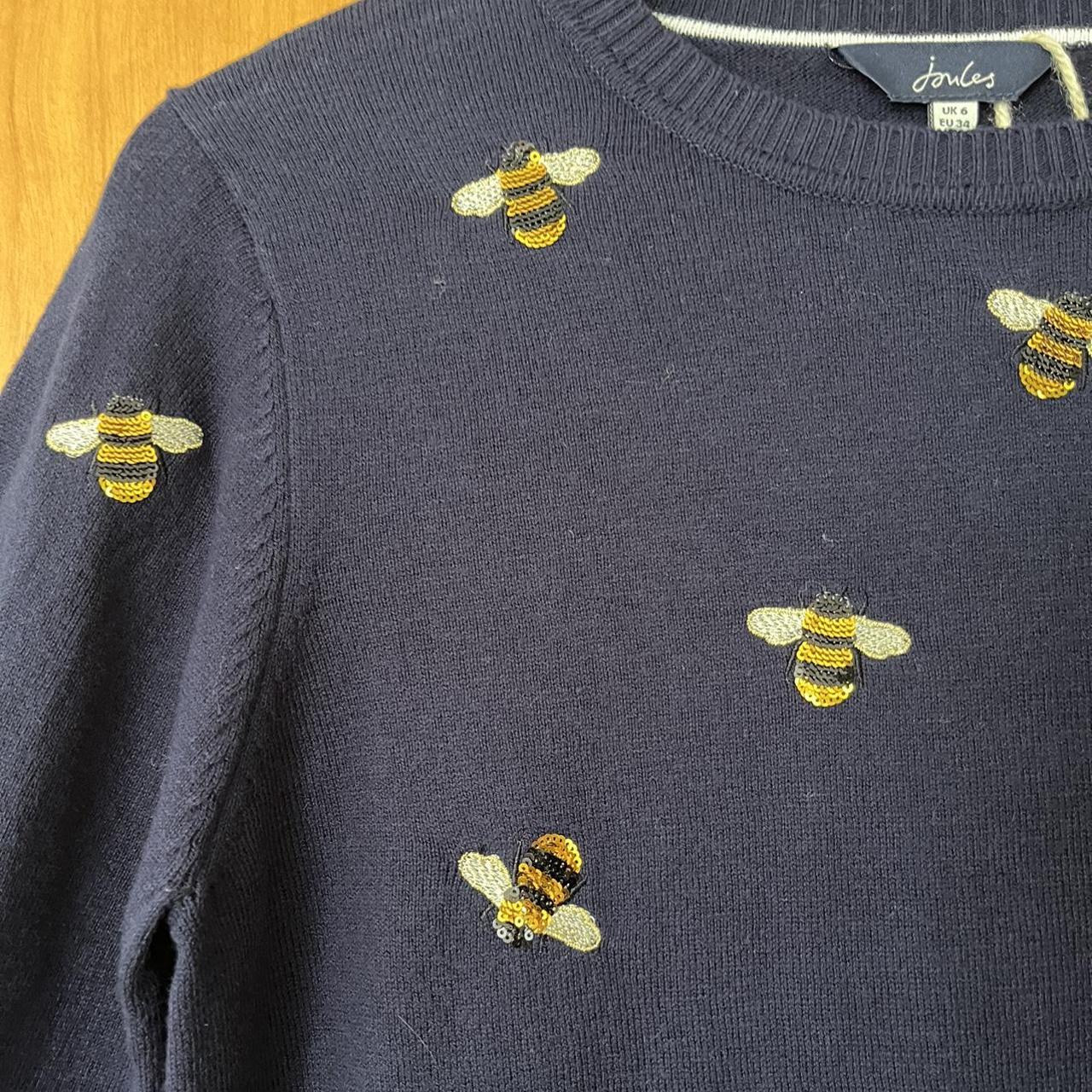 Joules Women's Navy and Gold Jumper