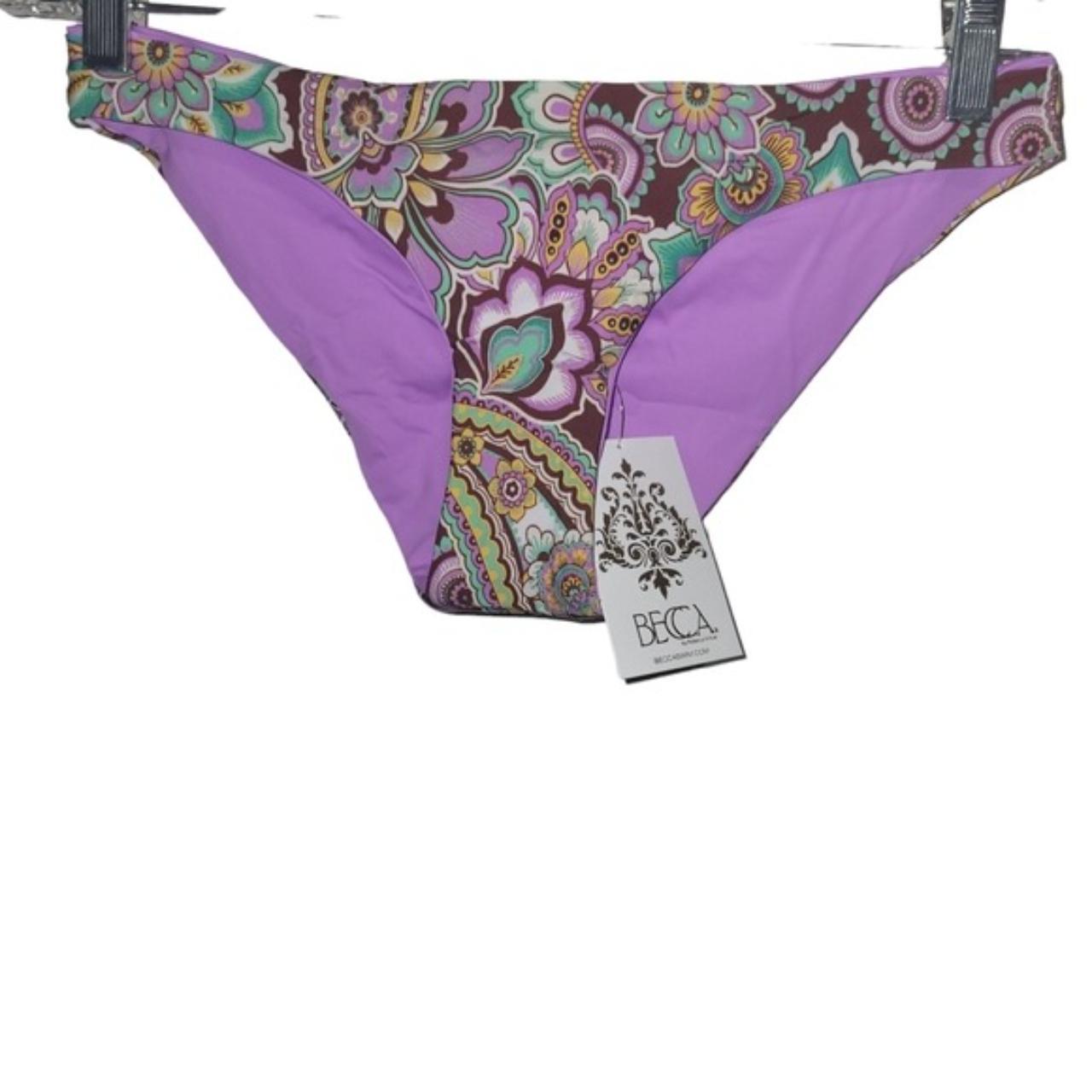 BECCA Women's Purple Bikini-and-tankini-bottoms | Depop