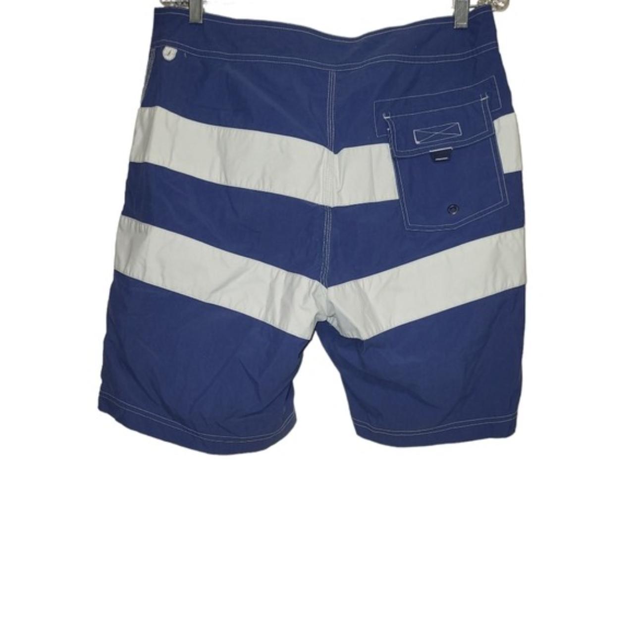 J Crew Board Shorts Blue/White sz 32 EUC Depop