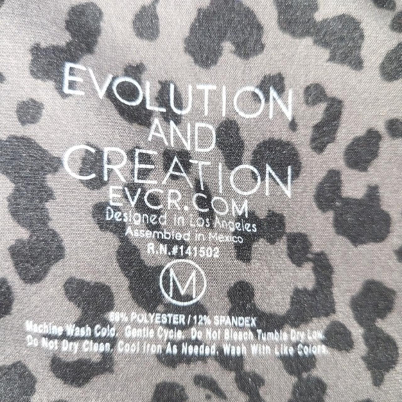 Evolution & Creation Animal Print Leggings Gray sz M - Depop