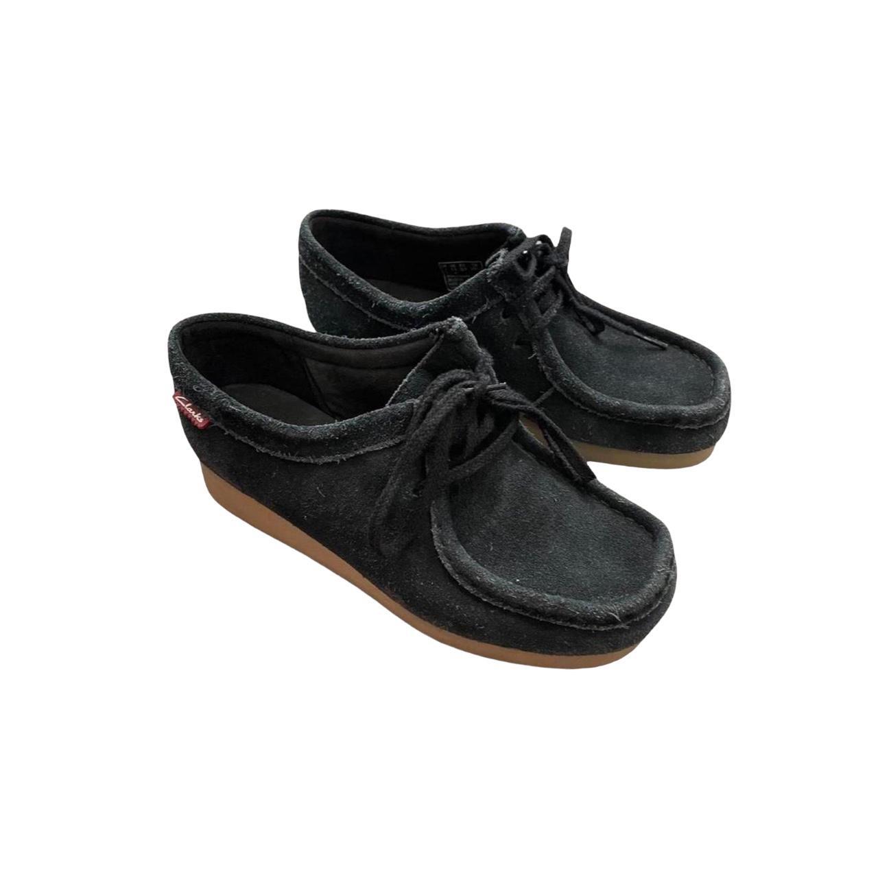 Clarks womens black clearance oxfords