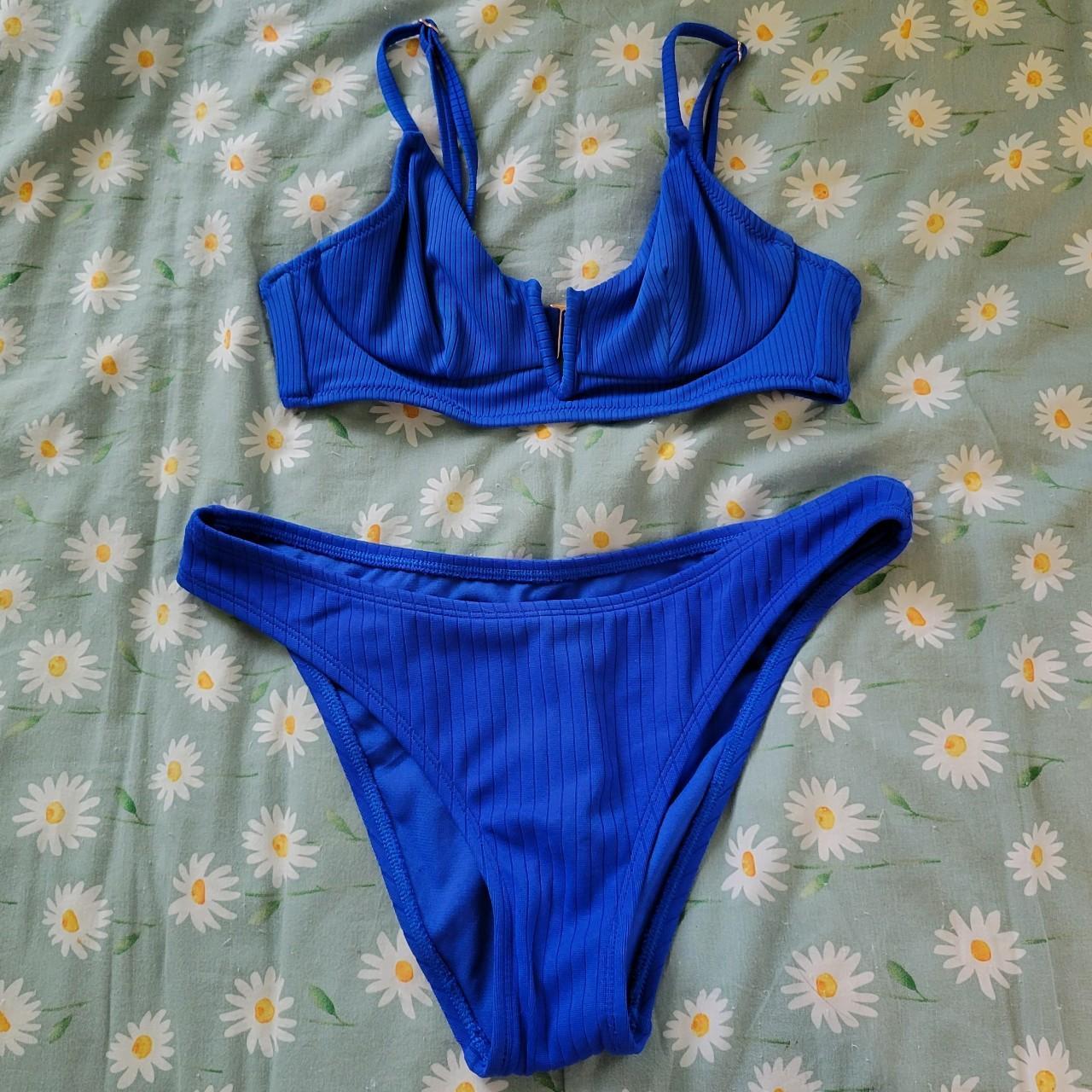 Shade & Shore Women's Blue Swimsuit-one-piece | Depop