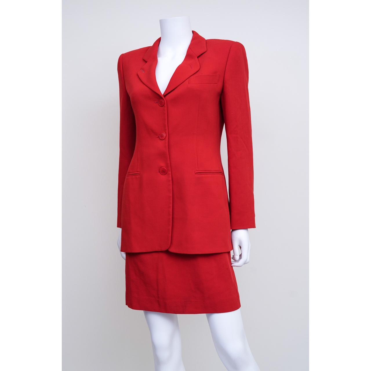 Giorgio Armani Le Collection Vintage Red Blazer. Depop