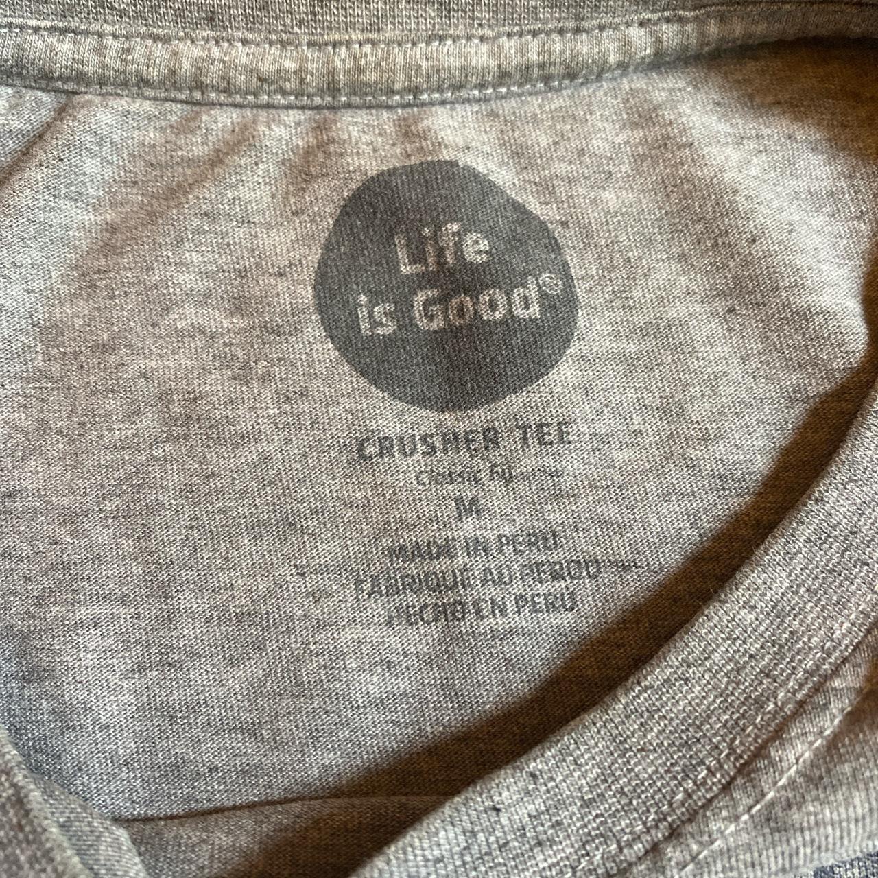 Medium Life is Good shirt! Classic crusher tee.... Depop