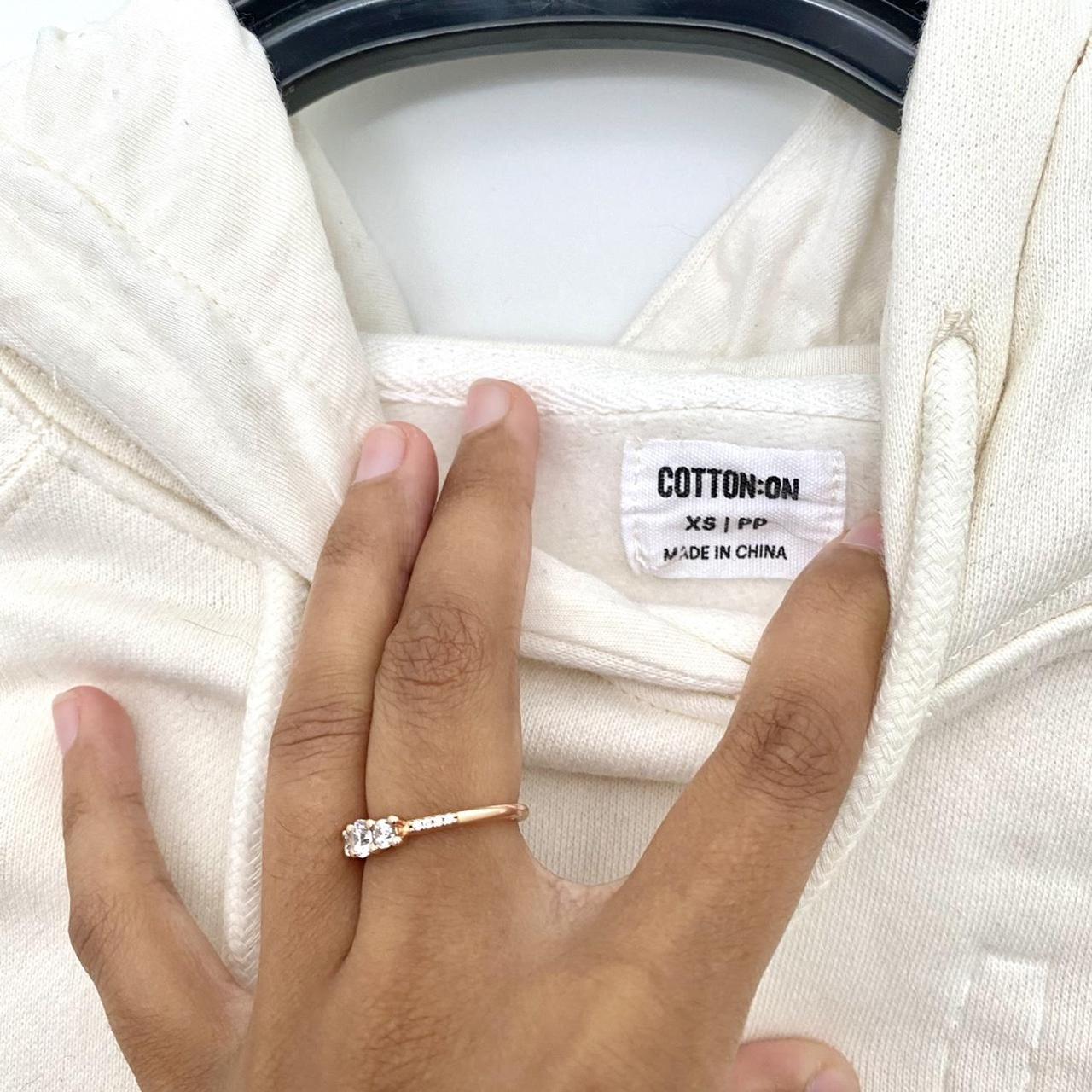 cotton on cream white hoodie very thick and warm,... Depop