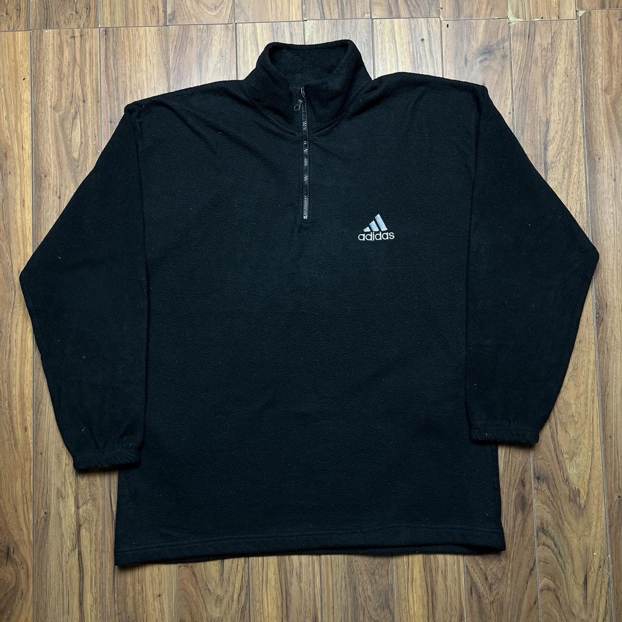 Adidas Men's Black and White Jumper | Depop