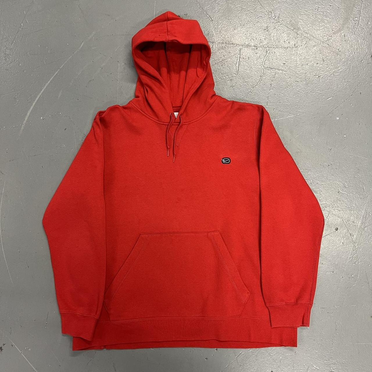 Vintage Red Nike Hoodie Lovely design, Depop