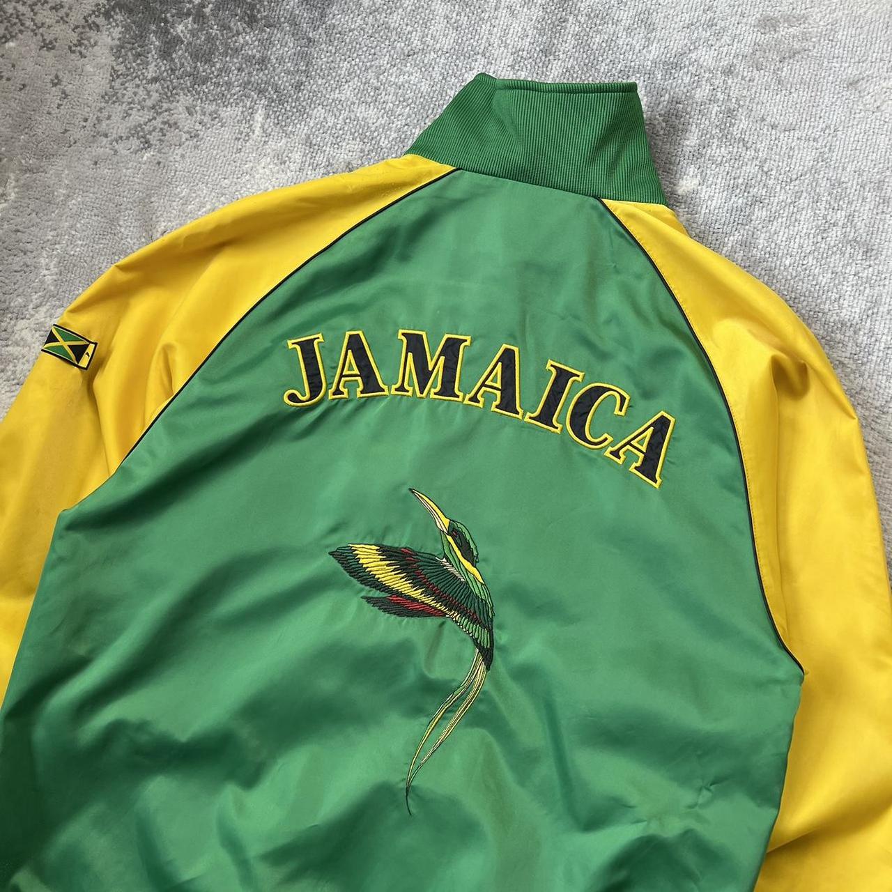 Vintage Jamaica Track Jacket Late 90s Yellow & | Depop