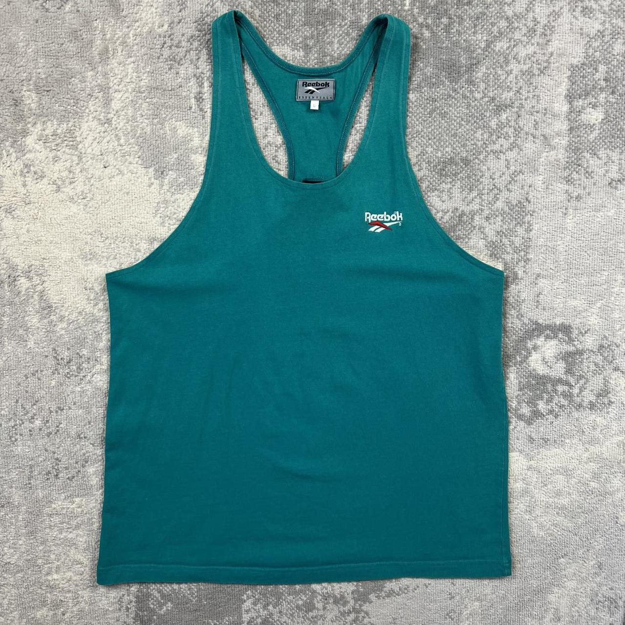 Vintage White Reebok Vest 90s Sports Vest with | Depop