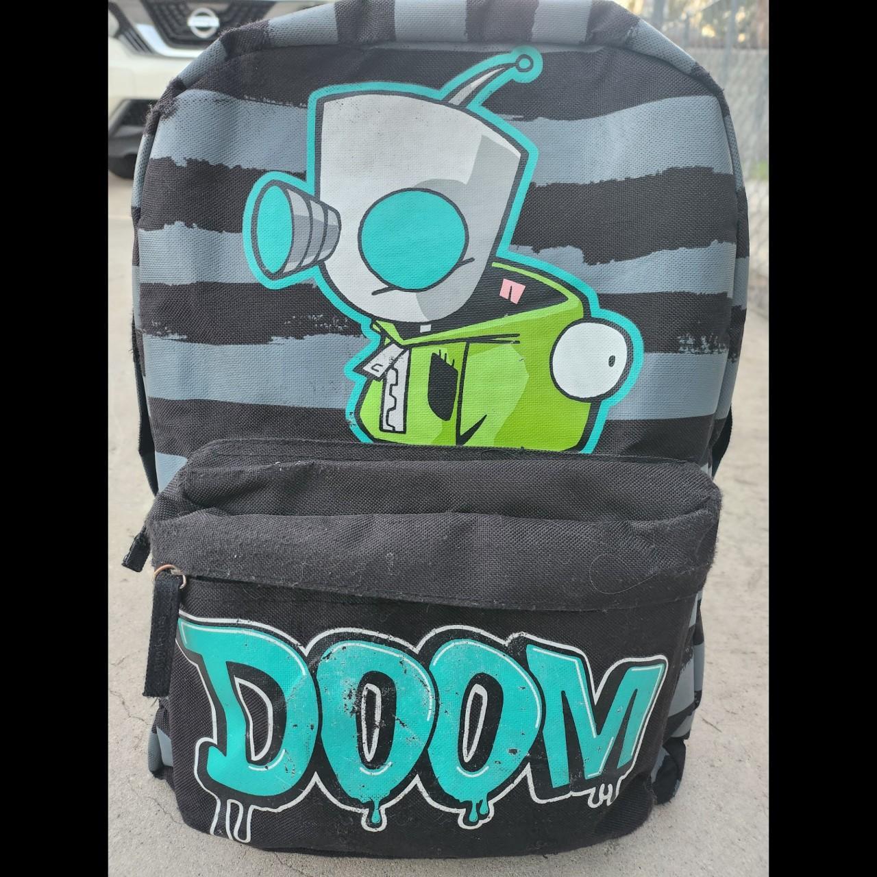 Rare 2012 Invader Zim Gir backpack with Gir hood on... - Depop