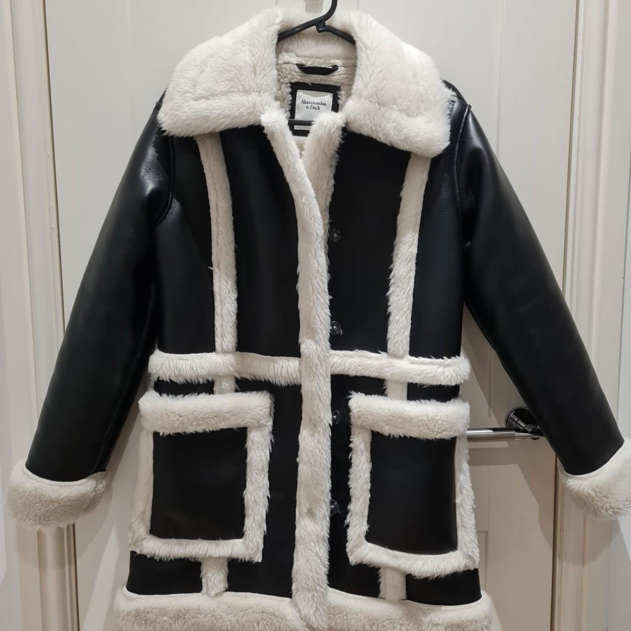 Abercrombie shop shearling coat