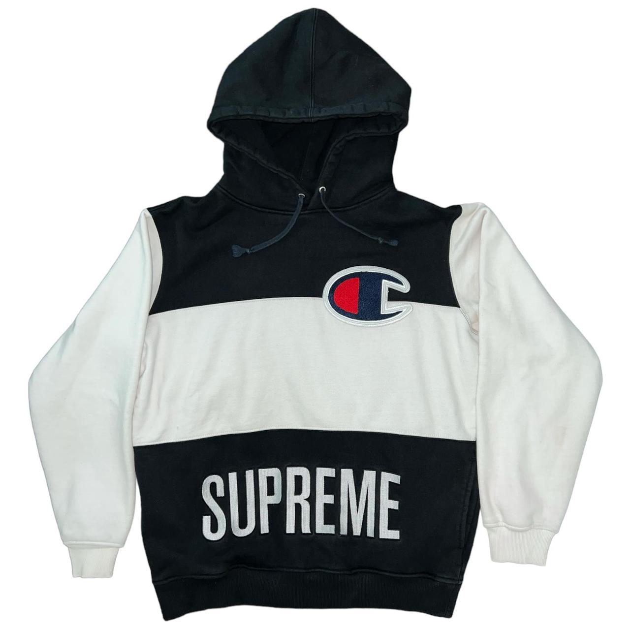 Supreme color block outlet hoodie