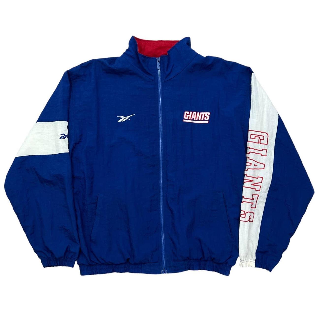 Reebok NFL New York Giants Pullover Zip Up Pit to - Depop